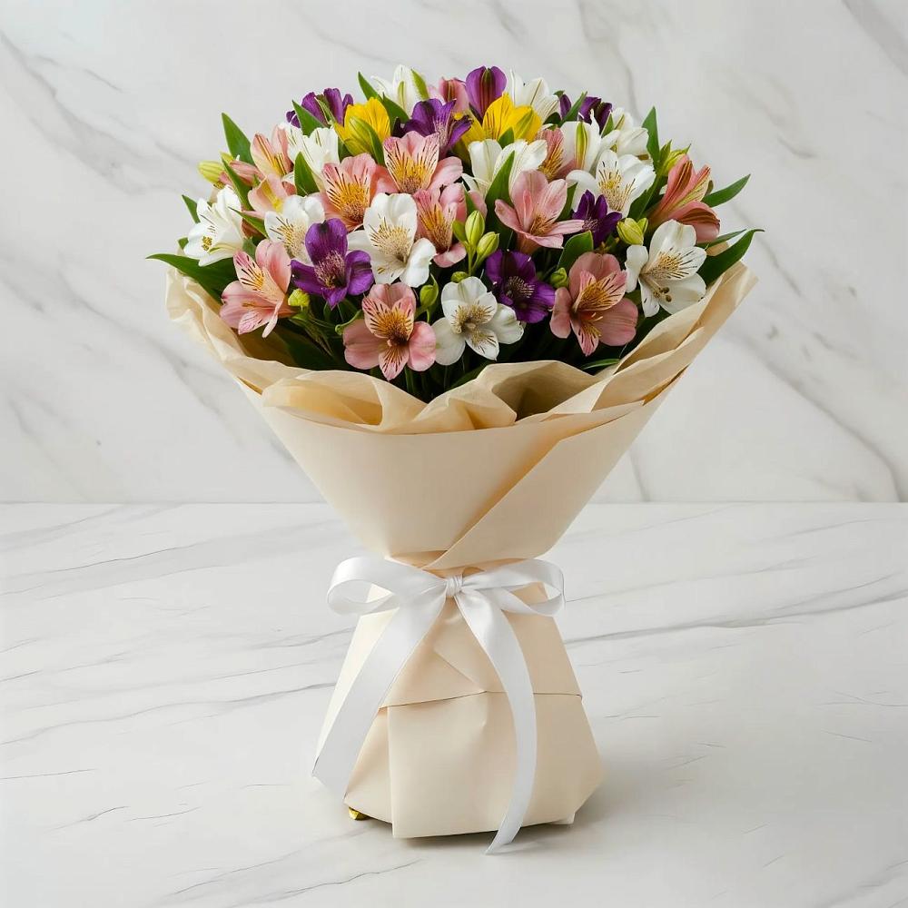 Букет цветов из: Альстромерии в Принцевке