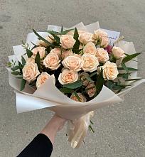 Букет Кремовые розы Латте в Принцевке