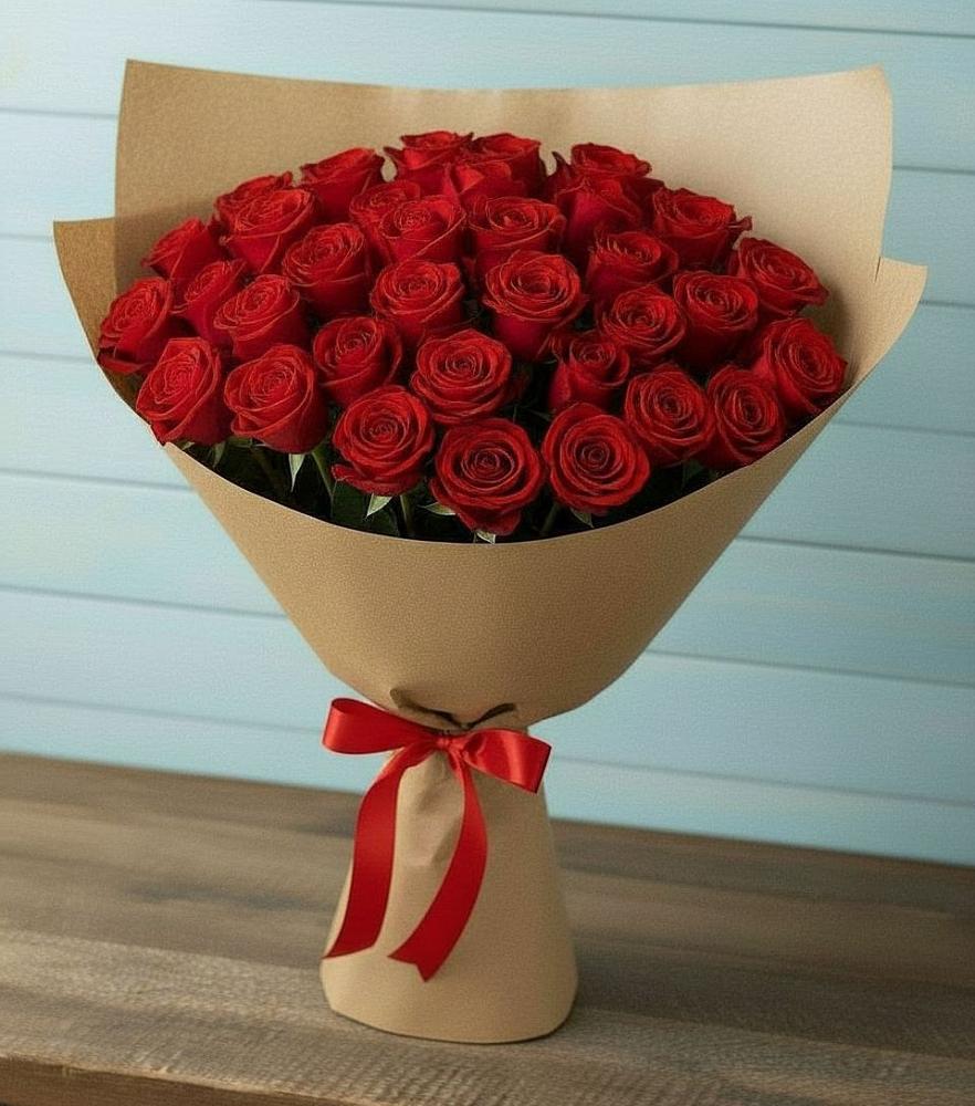 Букет Красные розы Милано в Принцевке