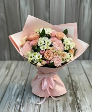 Букет цветов из:  Гвоздики, Розы и Хризантемы в Принцевке