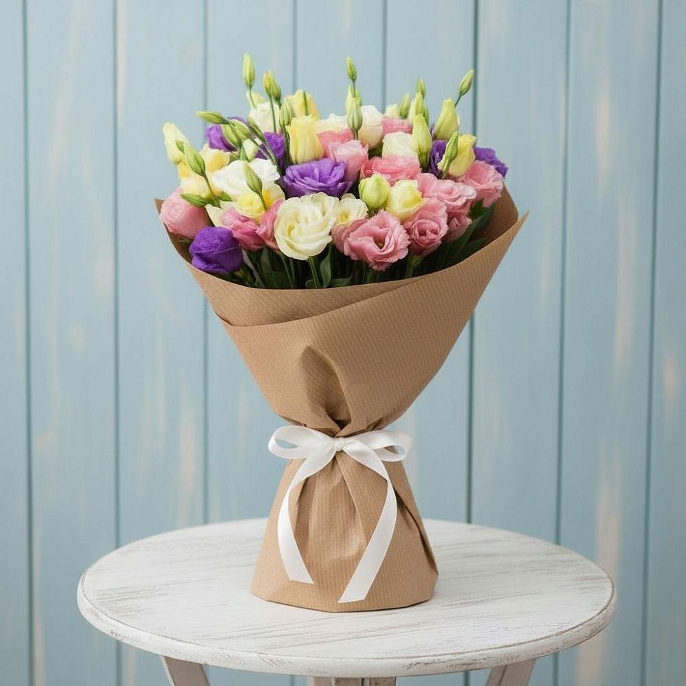 Букет цветов из: Лизиантусы в Принцевке