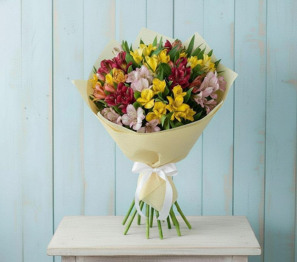 Букет цветов из: Альстромерии в Принцевке