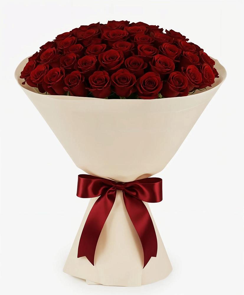 Букет 101 Бордовая роза Блэк Бакарра в Принцевке