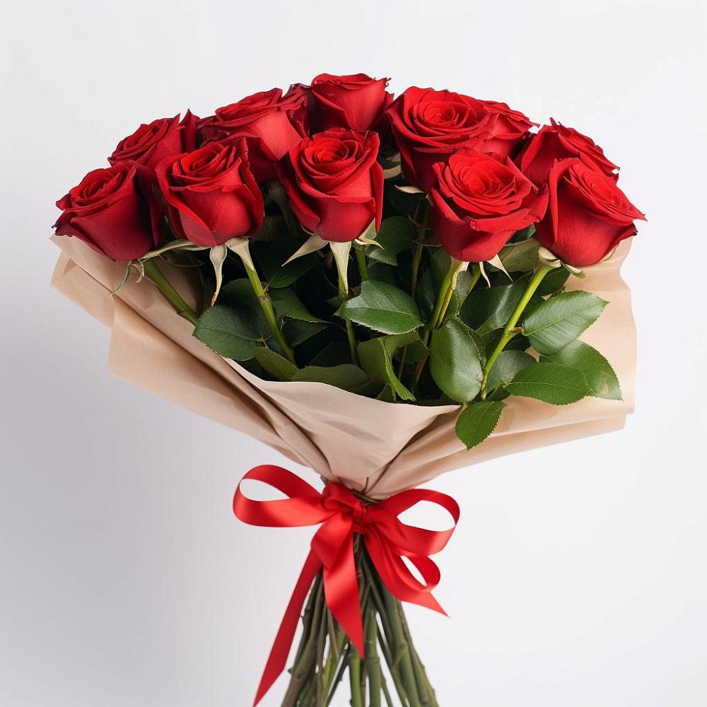 Букет 11 Красных роз Эдлесс Лав в Принцевке