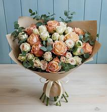 Букет цветов из:  Альстромерии и Розы в Принцевке
